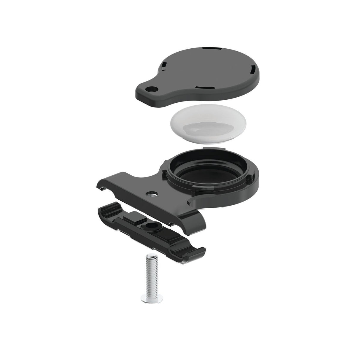 Supporto antifurto LEZYNE MATRIX SADDLE TAGGER nero (per AirTag)