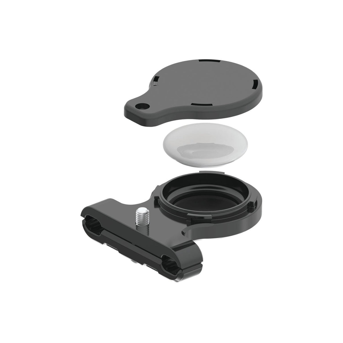 Supporto antifurto LEZYNE MATRIX SADDLE TAGGER nero (per AirTag)