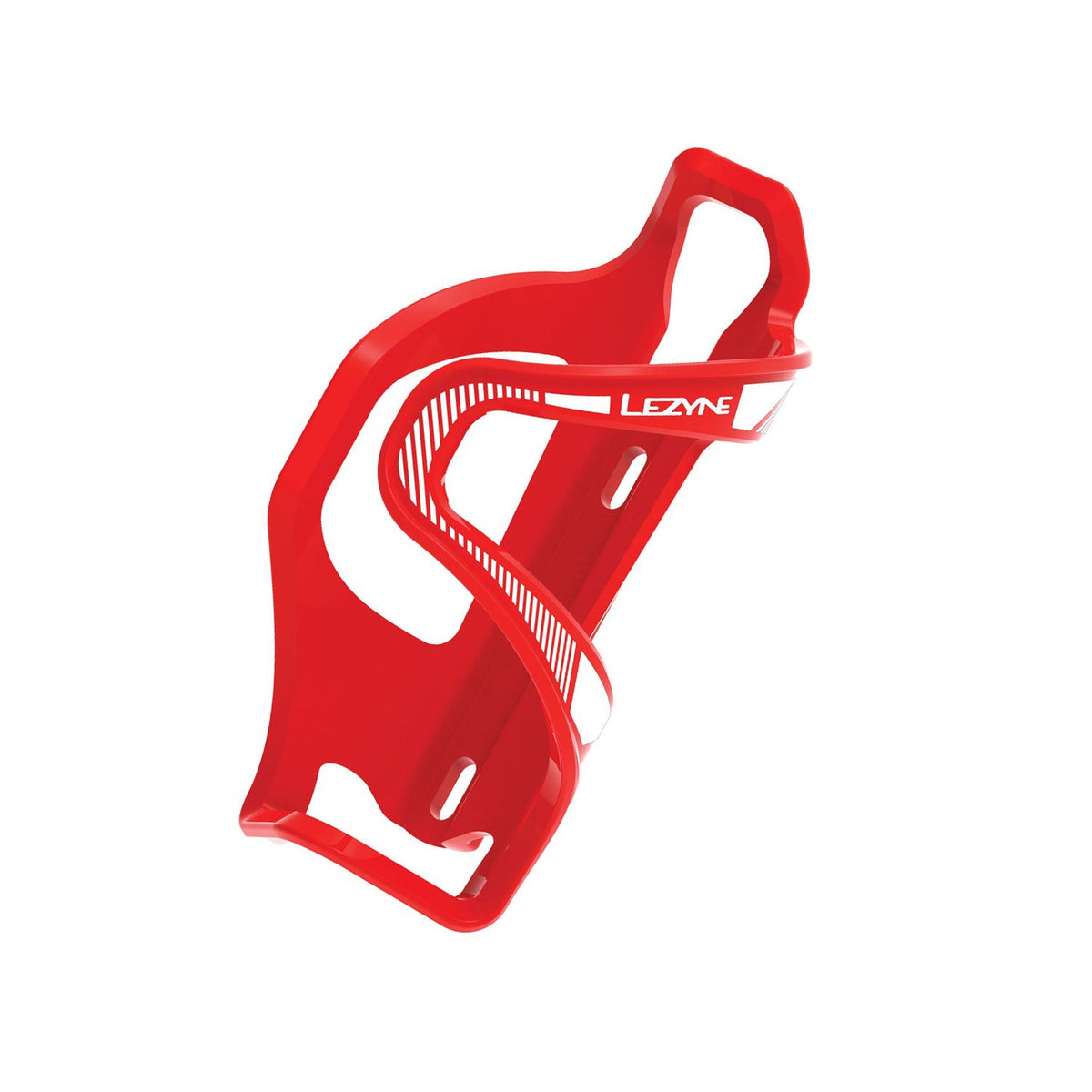 Portaborraccia LEZYNE FLOW CAGE E SL-L con estrazione a sinistra rosso