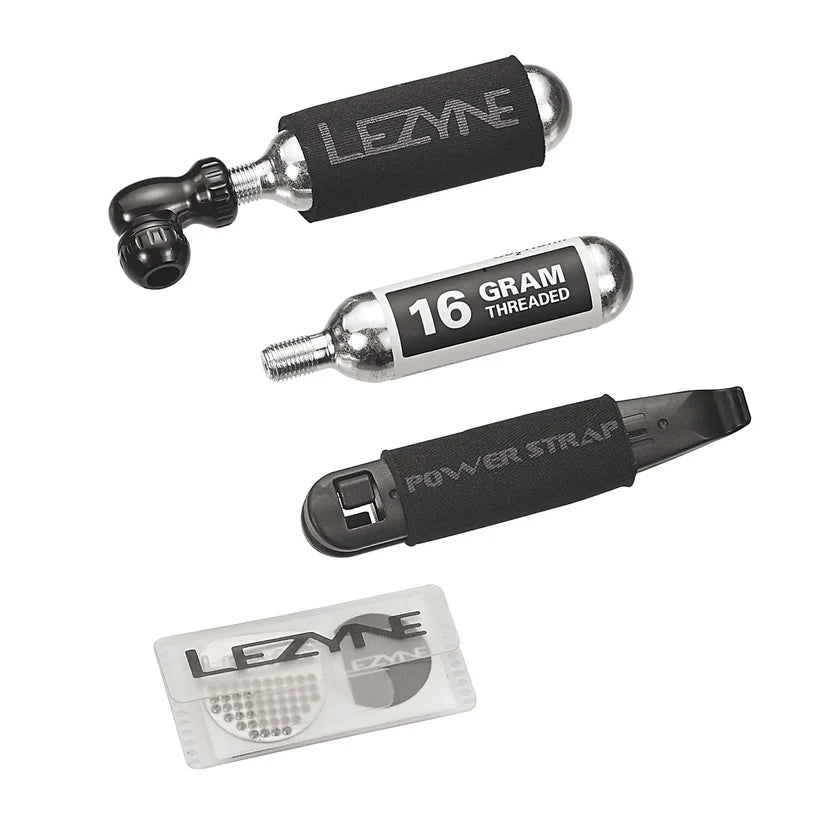 Kit di riparazione LEZYNE TWIN DRIVE Repair Combo + cartuccia CO2 filettata