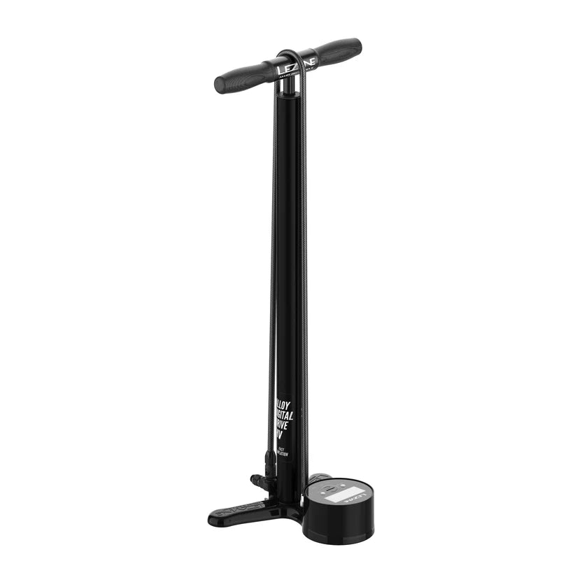 Pompa da pavimento LEZYNE ALLOY FLOOR DRIVE HV DIGITAL 3.5 nera