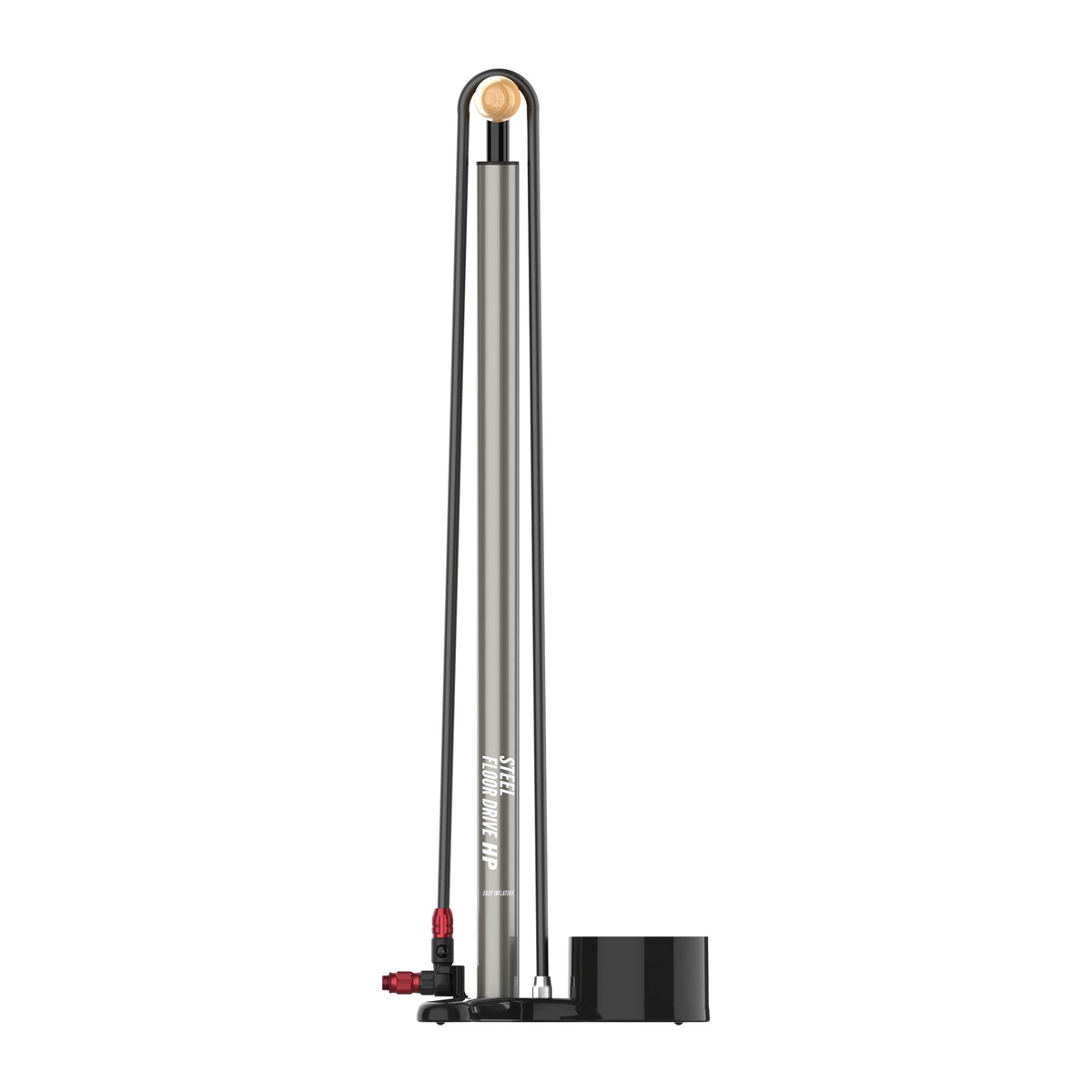 Pompa da pavimento LEZYNE STEEL FLOOR DRIVE 3.5 grigia