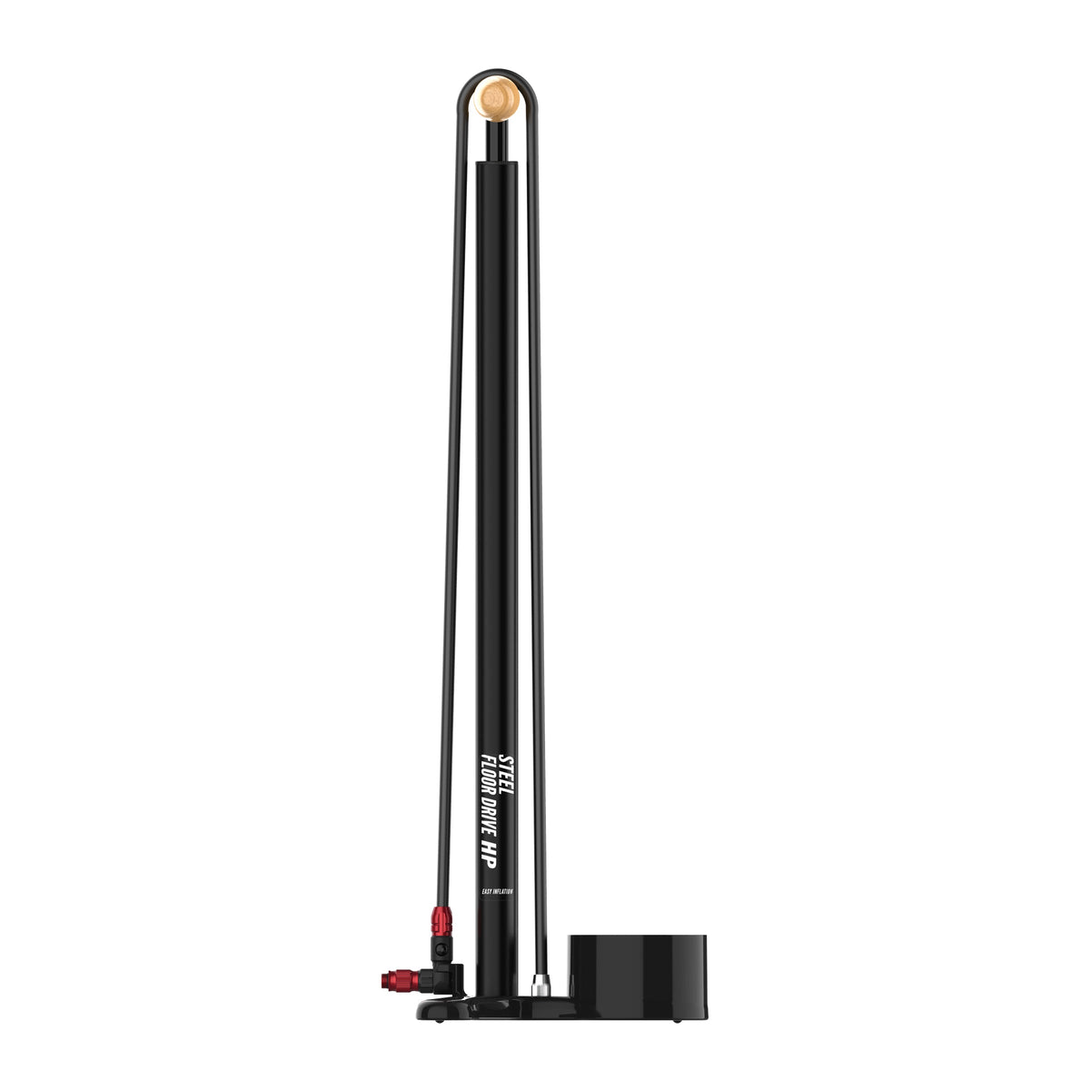 Pompa da pavimento LEZYNE STEEL FLOOR DRIVE 3.5 nera