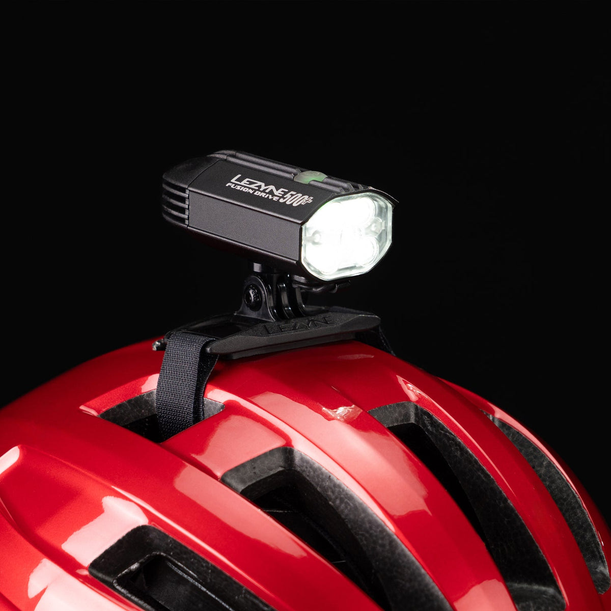 Lezyne Helmet Fusion Drive 500+ montato sul casco