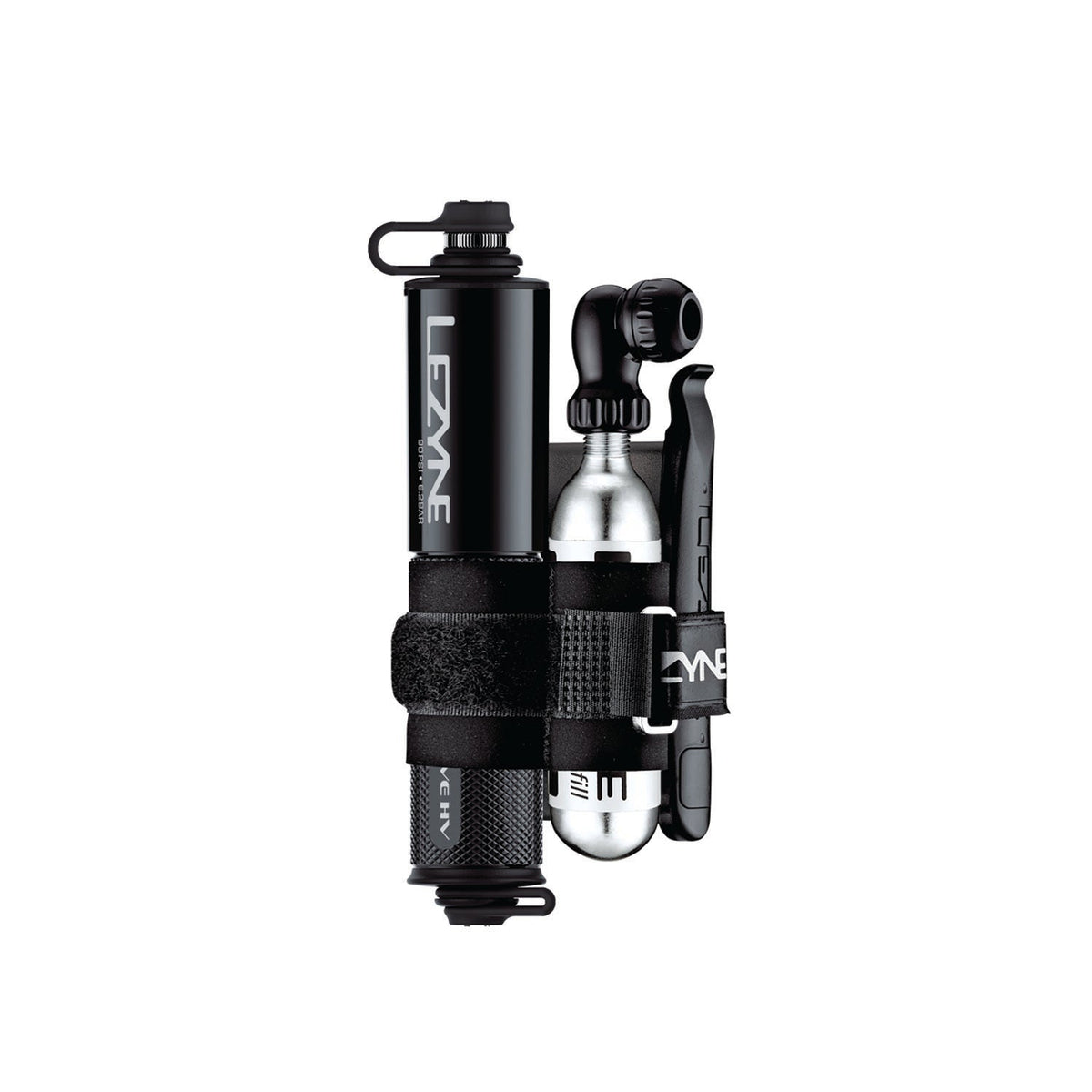 Pompa a mano LEZYNE POCKET DRIVE HV LOADED nera