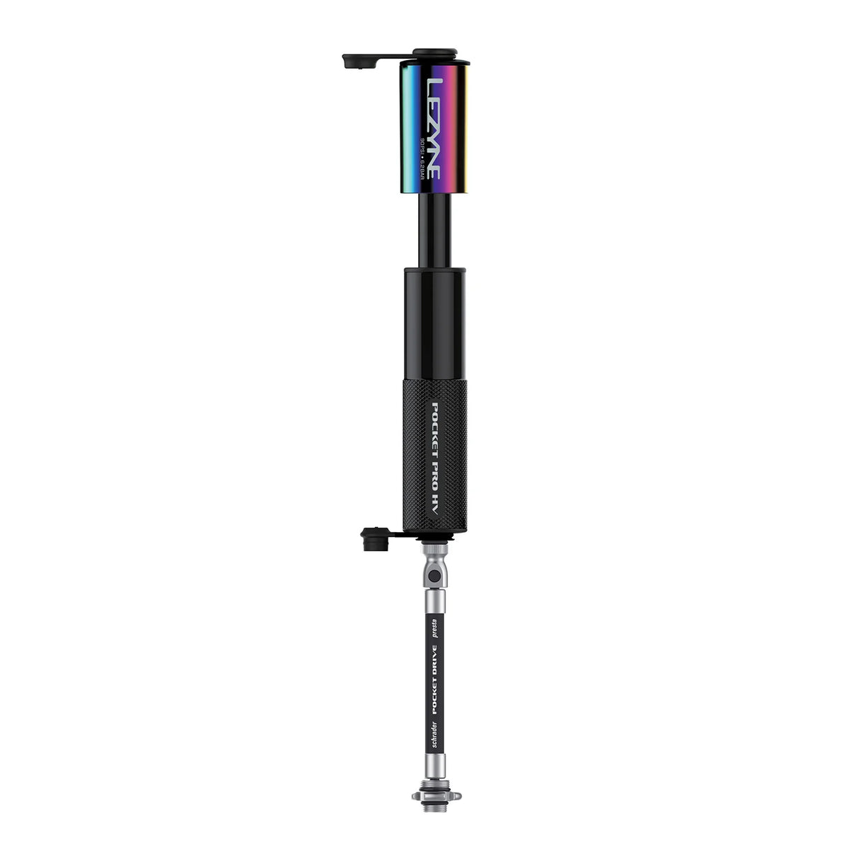 Pompa a mano LEZYNE POCKET DRIVE PRO HV nero metallizzato