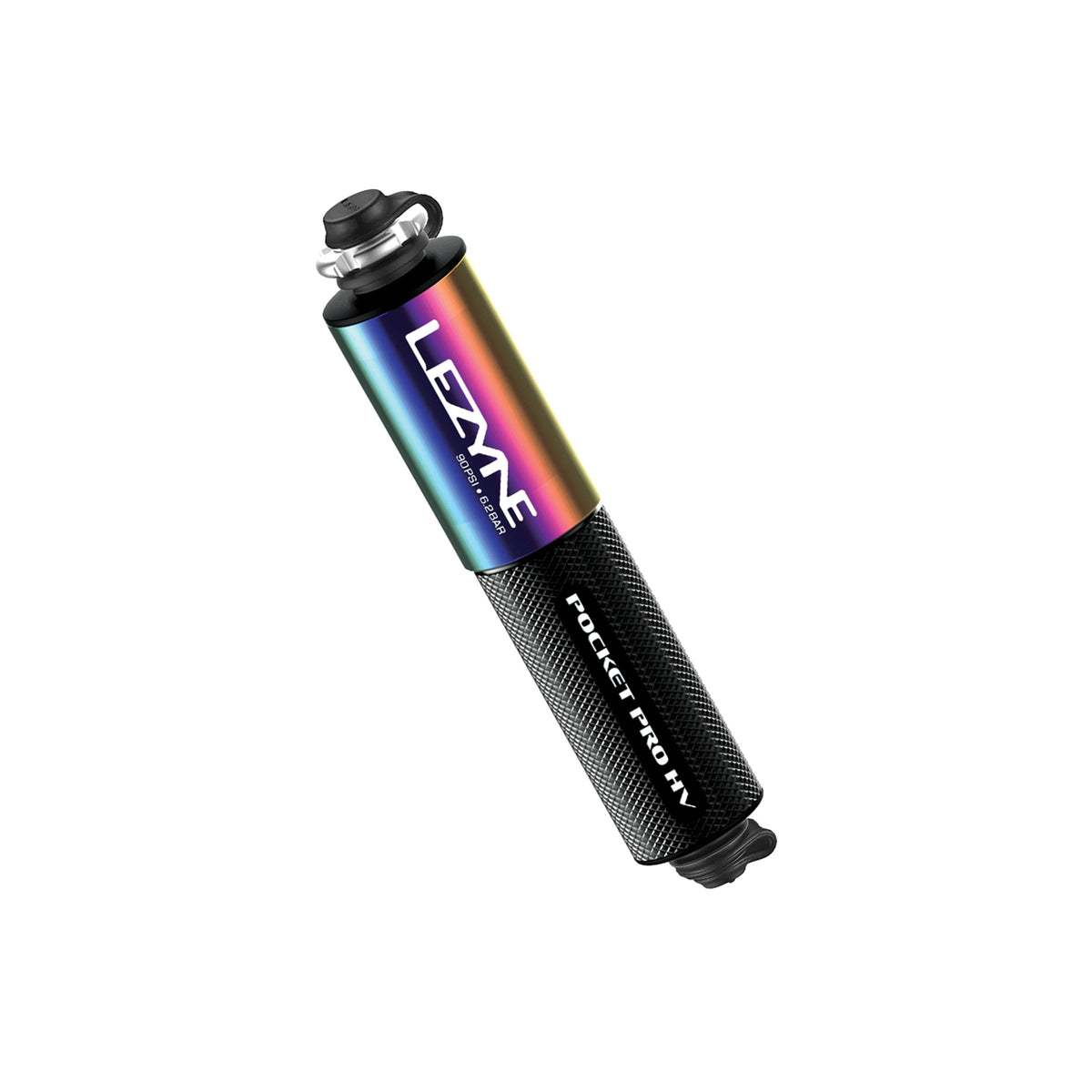Pompa a mano LEZYNE POCKET DRIVE PRO HV nero metallizzato