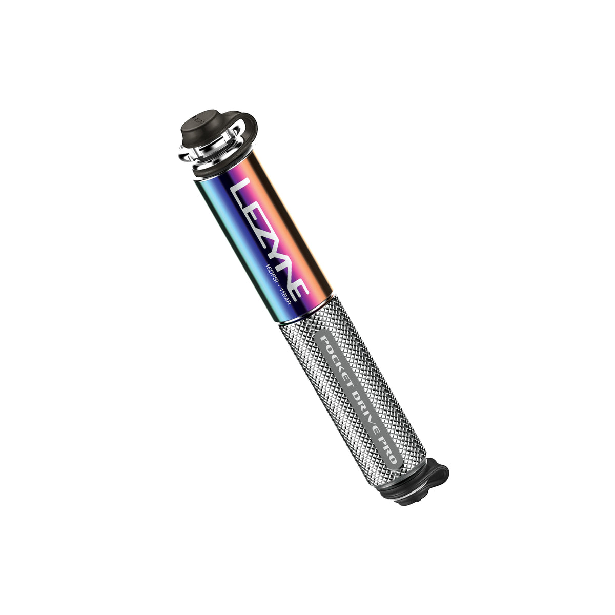 Pompa a mano LEZYNE MINI POCKET DRIVE PRO argento metallizzato
