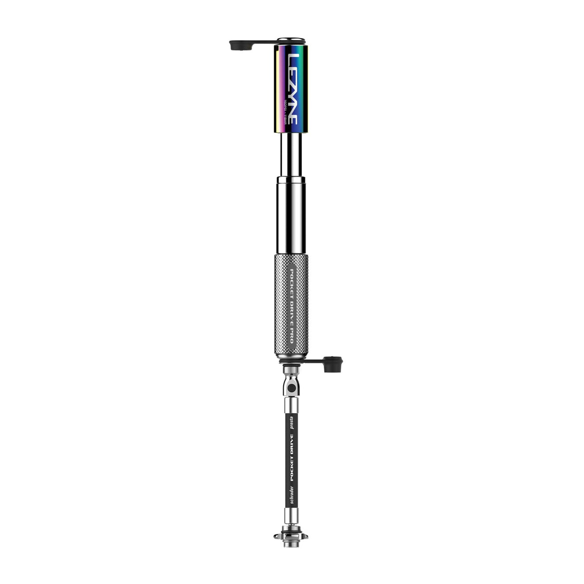 Pompa a mano LEZYNE MINI POCKET DRIVE PRO argento metallizzato