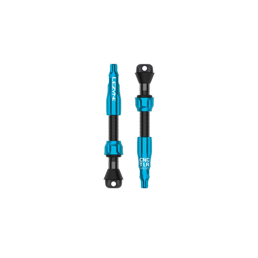 Set di 2 valvole tubeless LEZYNE CNC PRO 44 mm blu