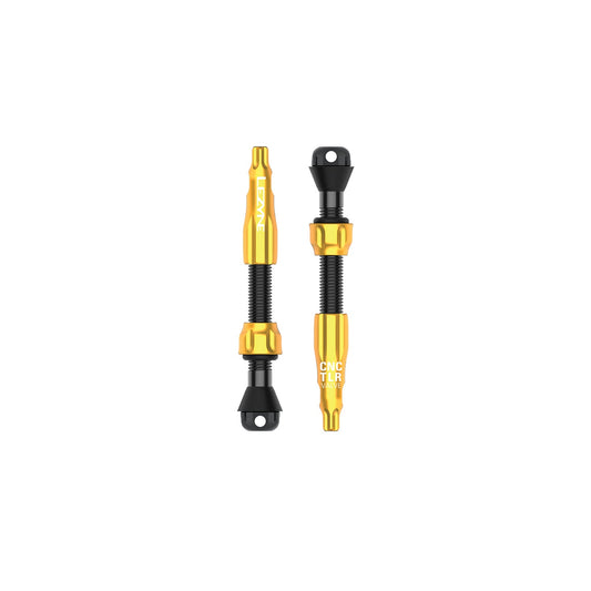 Set di 2 valvole tubeless LEZYNE CNC PRO 44 mm oro