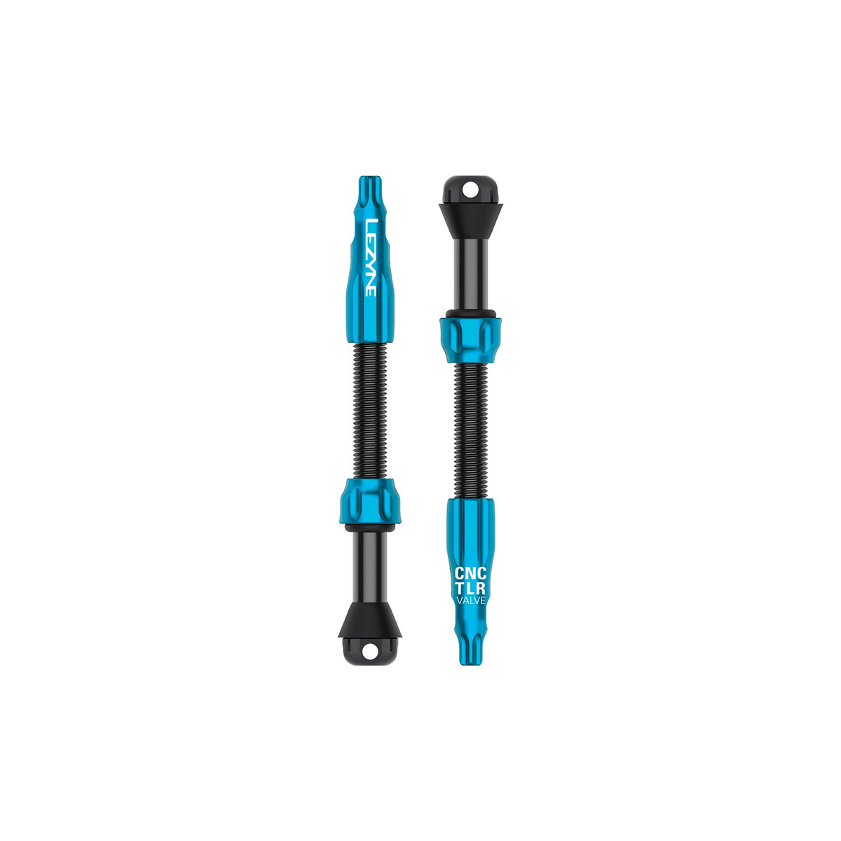 Set di 2 valvole tubeless LEZYNE CNC PRO 60 mm blu