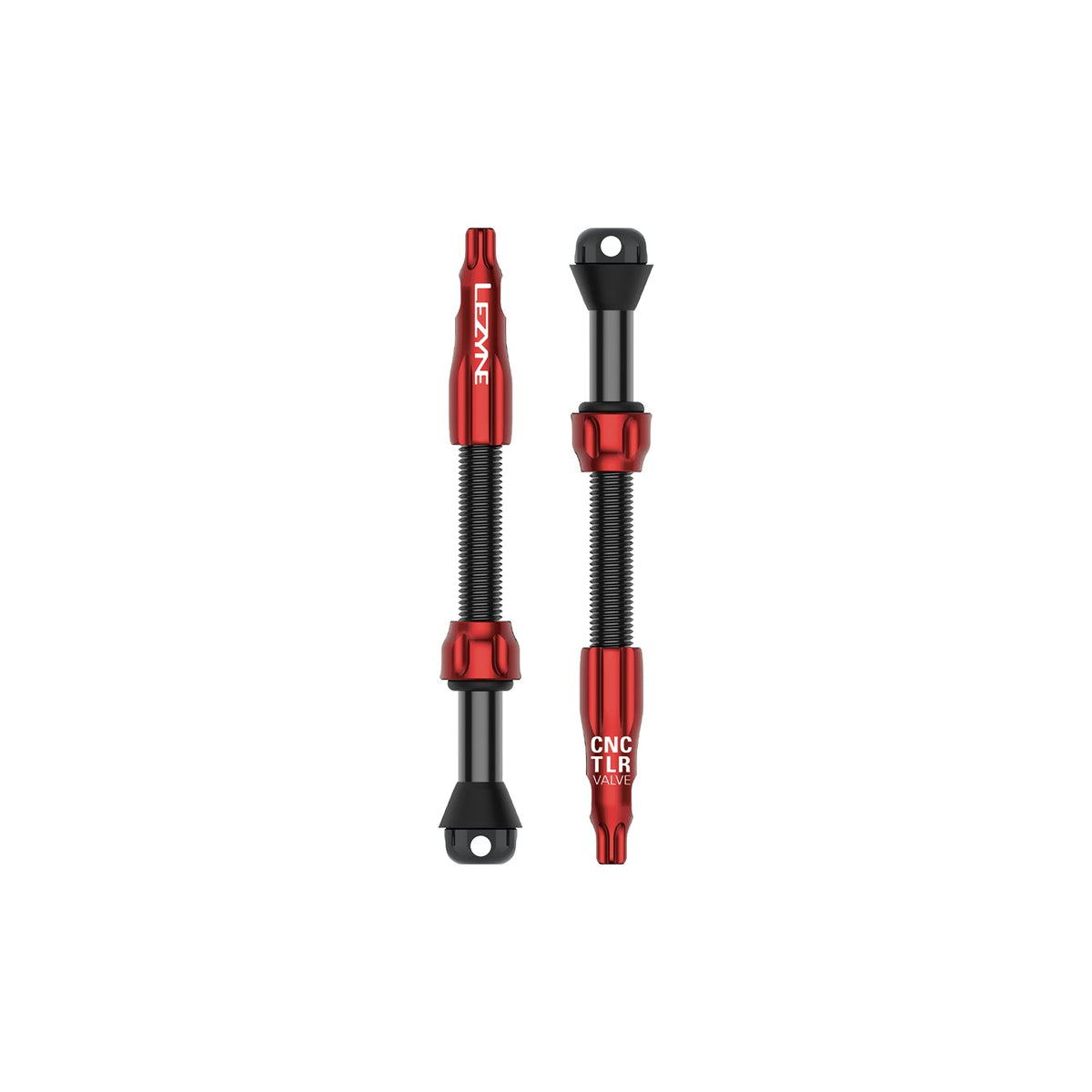 Set di 2 valvole tubeless LEZYNE CNC PRO 60 mm rosso