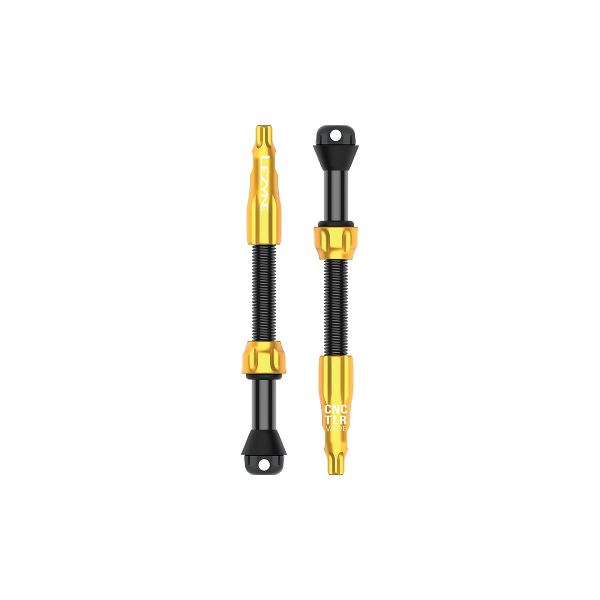 Set di 2 valvole tubeless LEZYNE CNC PRO 60 mm oro