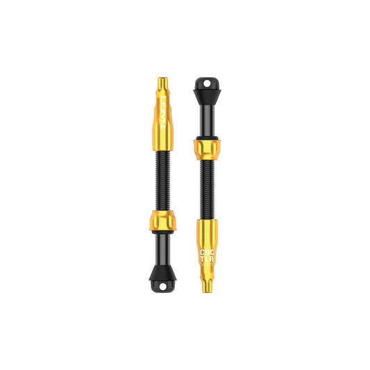 Set di 2 valvole tubeless LEZYNE CNC PRO 60 mm oro
