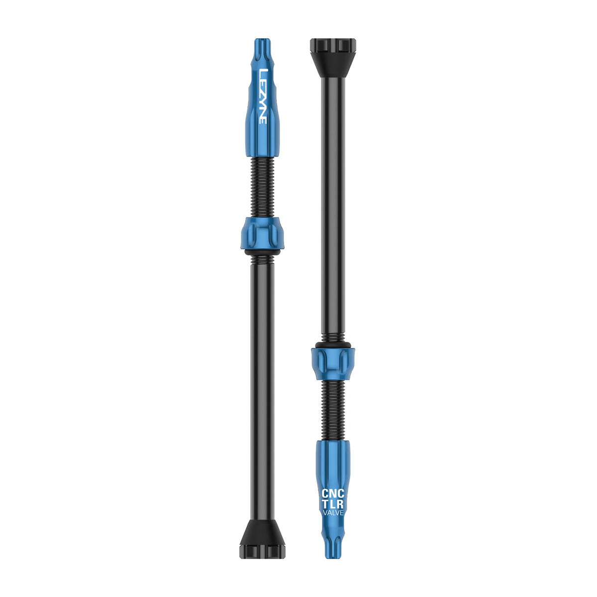 Set di 2 valvole tubeless LEZYNE CNC 80 mm blu