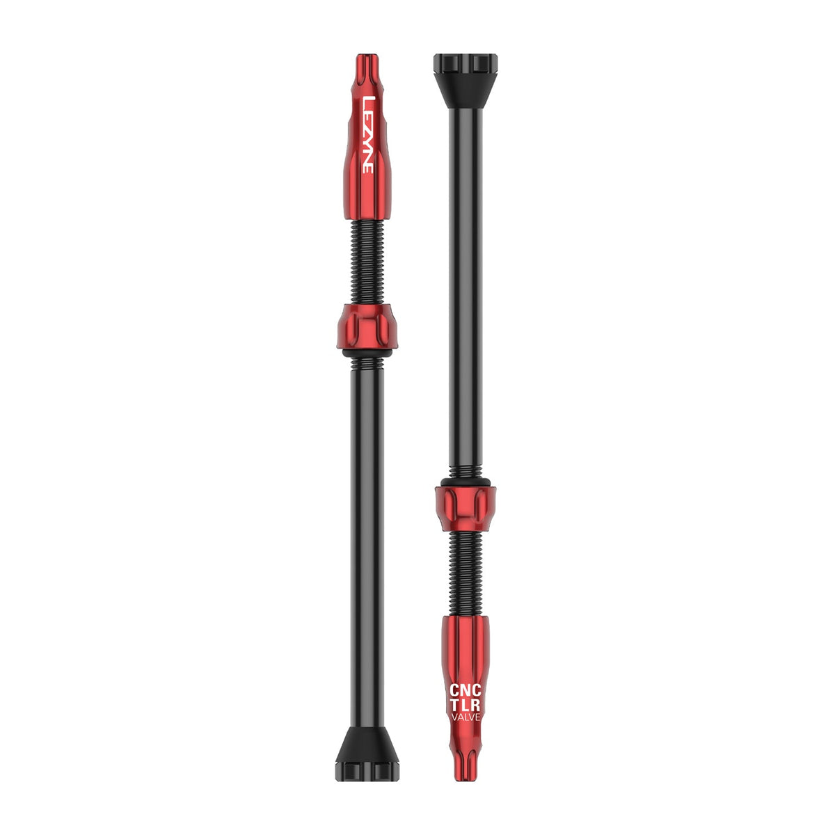 Set di 2 valvole tubeless LEZYNE CNC 80 mm rosso