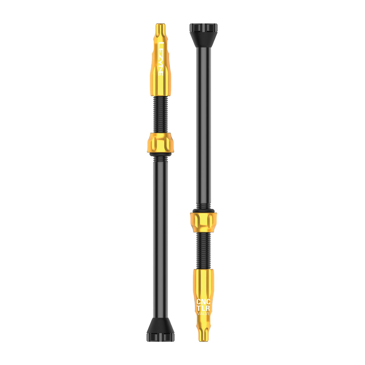 Set di 2 valvole tubeless LEZYNE CNC 80 mm oro