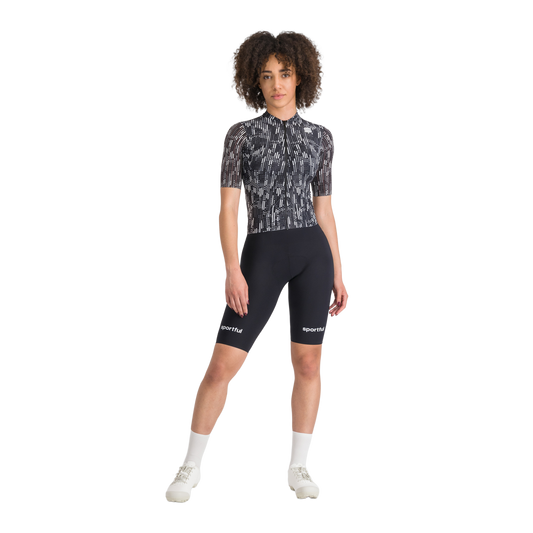 SPORTFUL G-SUIT donna a maniche corte nero/bianco