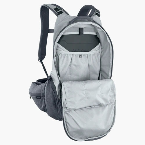 Zaino con protezione dorsale EVOC TRAIL PRO 16L Grigio