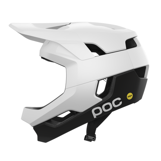POC OTOCON RACE MIPS Casco MTB Bianco/Nero Opaco