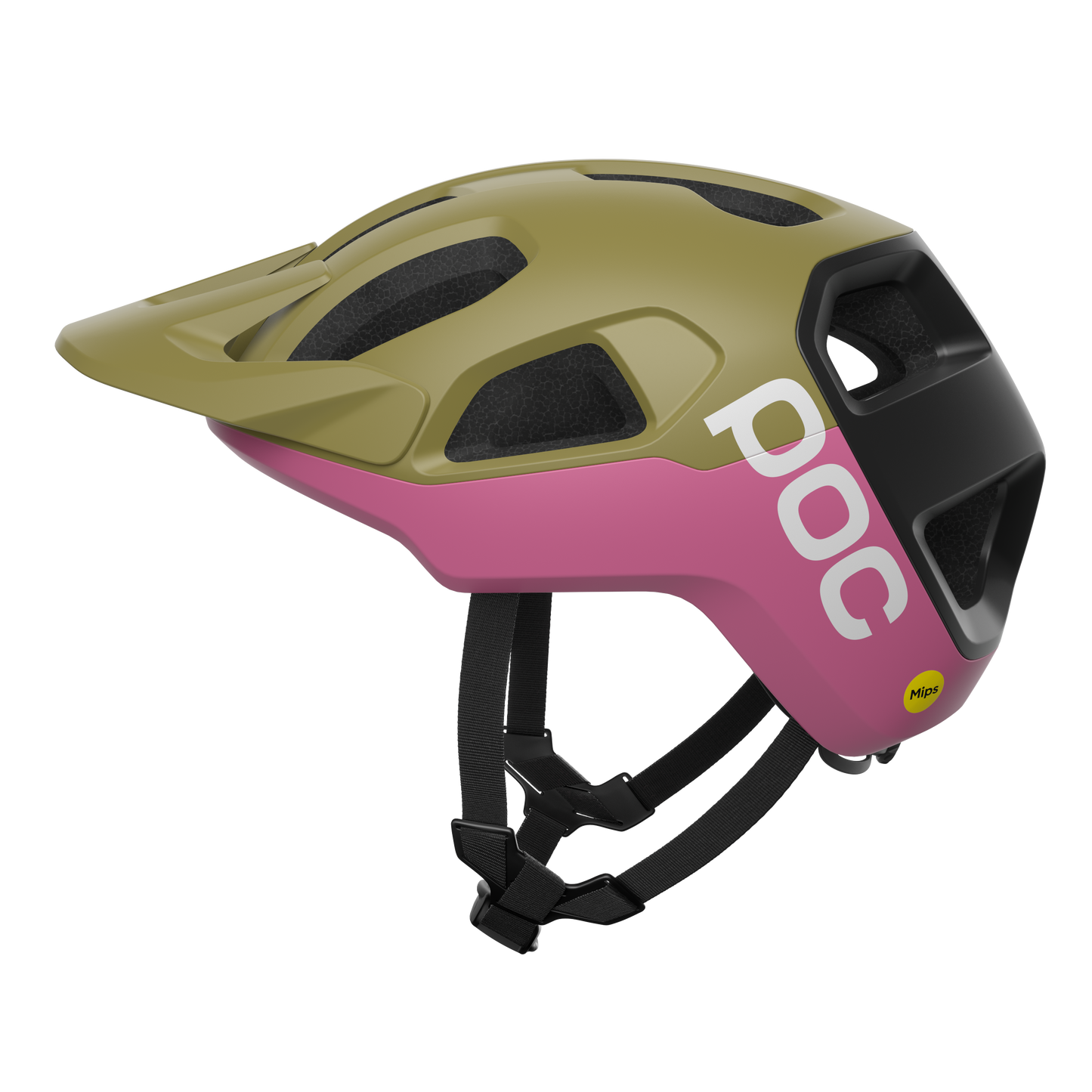 POC CULARIS Casco MTB Verde/Rosa Opaco