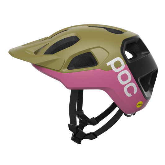 POC CULARIS Casco MTB Verde/Rosa Opaco