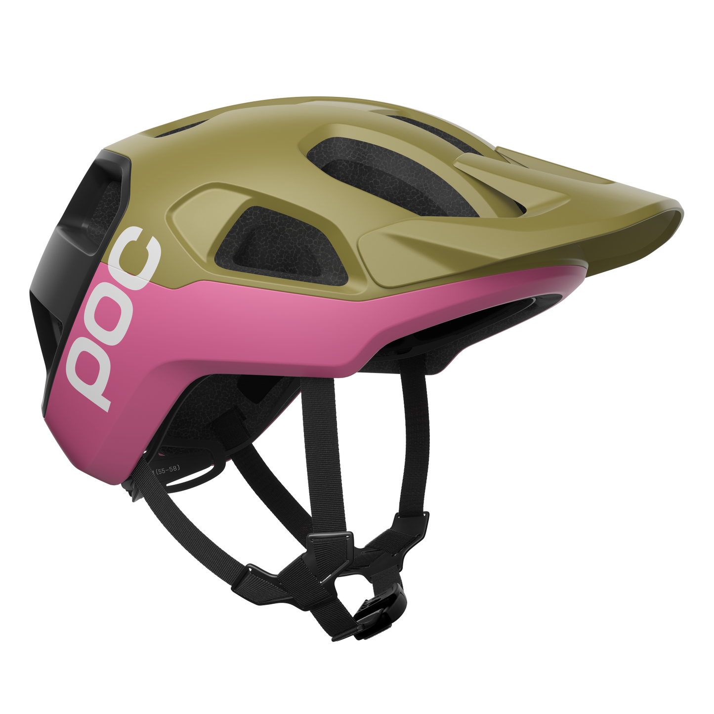 POC CULARIS Casco MTB Verde/Rosa Opaco