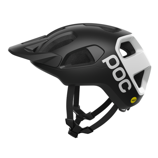 POC CULARIS Casco MTB Nero/Bianco Logo Opaco