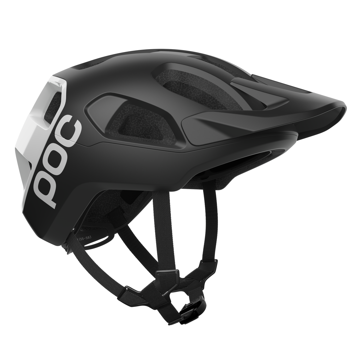 POC CULARIS Casco MTB Nero/Bianco Logo Opaco