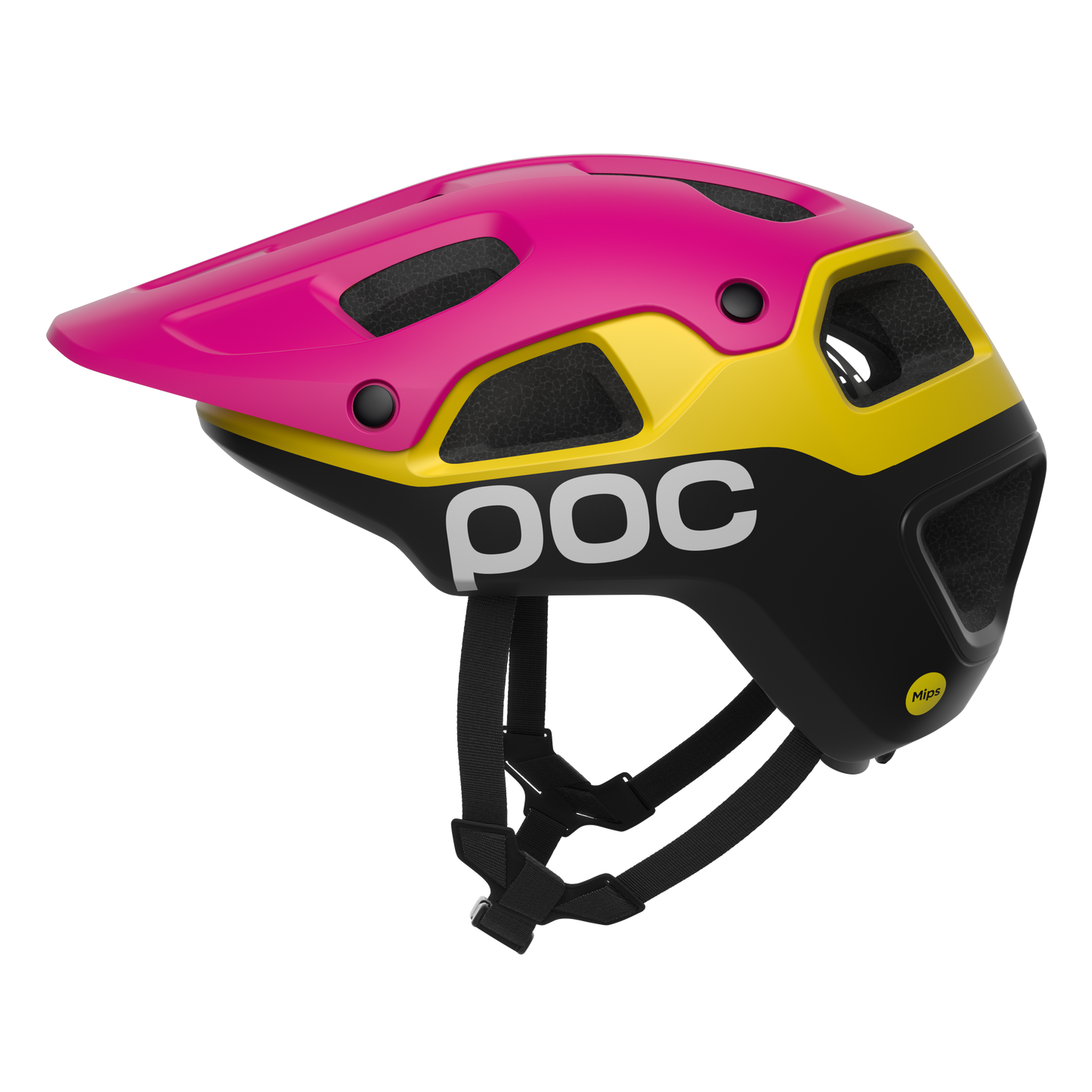 POC CULARIS PURE Casco da MTB Rosa/Giallo/Nero