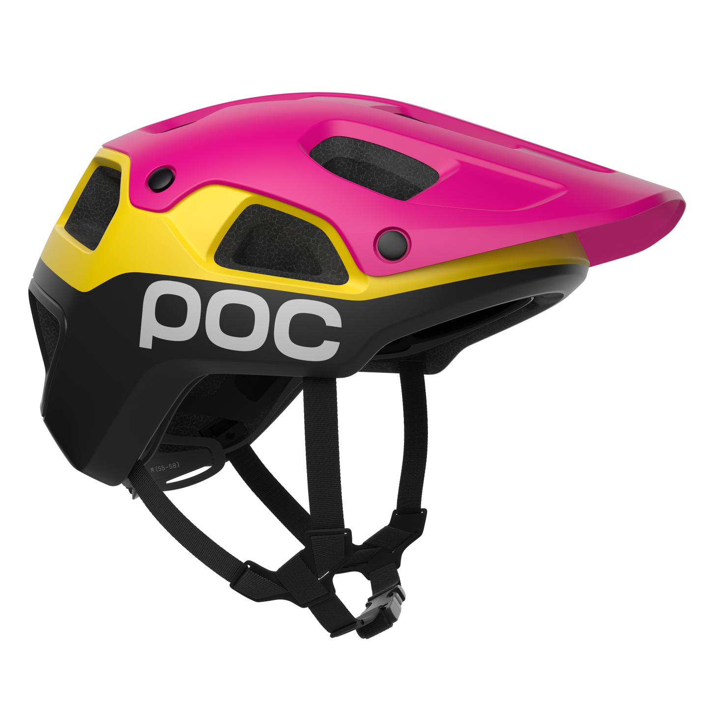 POC CULARIS PURE Casco da MTB Rosa/Giallo/Nero