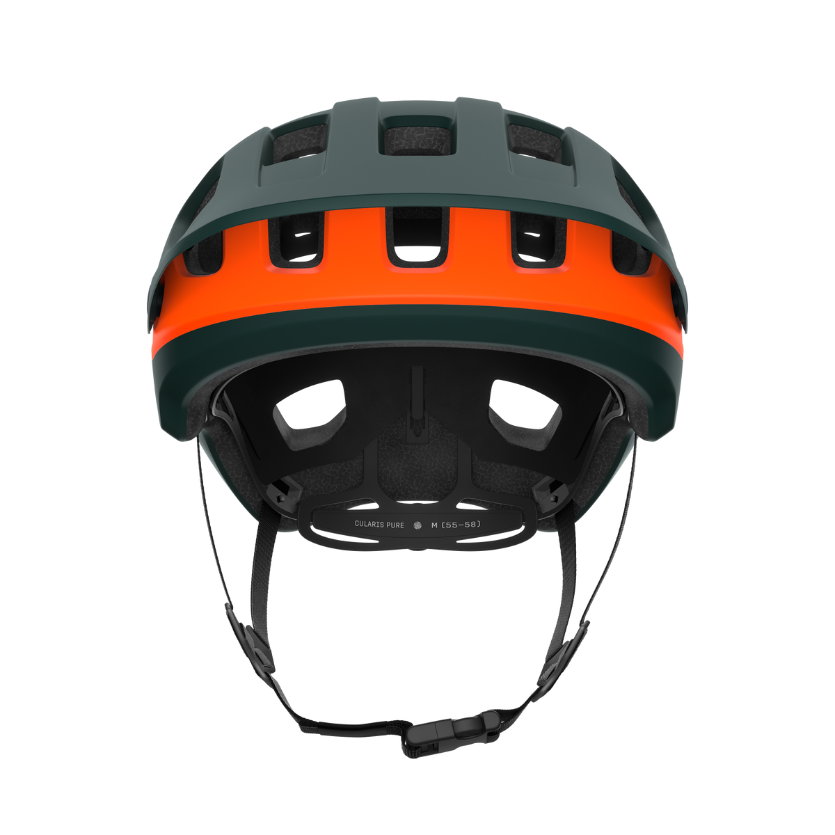 Casco MTB POC CULARIS PURE Verde Opaco/Arancione Opaco