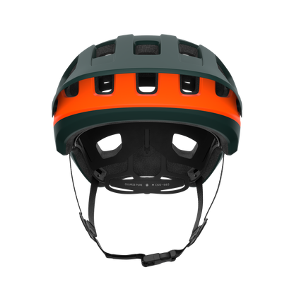 Casco MTB POC CULARIS PURE Verde Opaco/Arancione Opaco