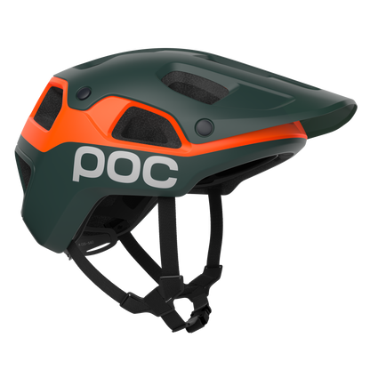 Casco MTB POC CULARIS PURE Verde Opaco/Arancione Opaco
