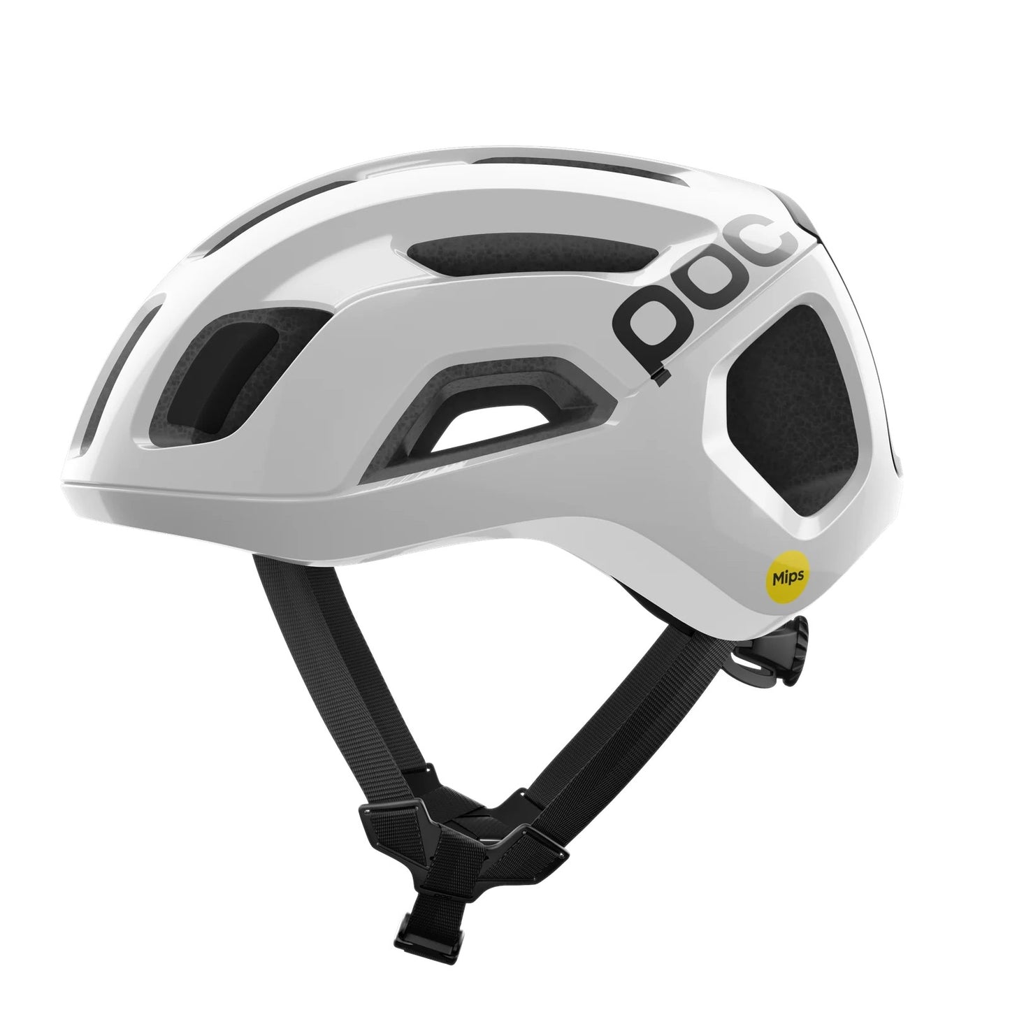 POC VENTRAL AIR MIPS LOGO Casco da strada Bianco/Nero Opaco
