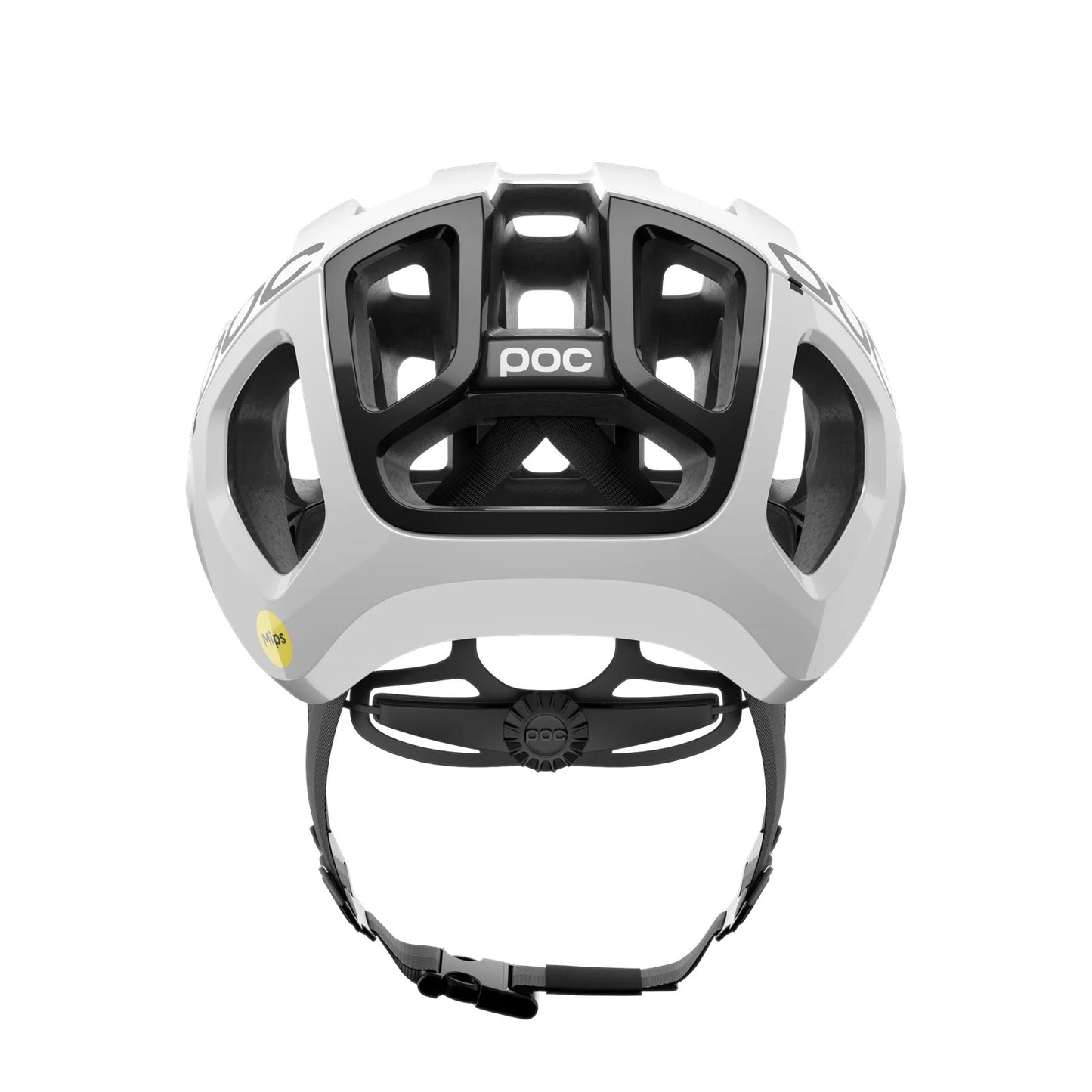 POC VENTRAL AIR MIPS LOGO Casco da strada Bianco/Nero Opaco