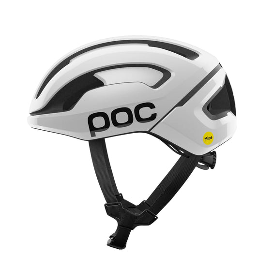 POC OMNE AIR MIPS Logo Casco da strada Bianco/Nero Opaco
