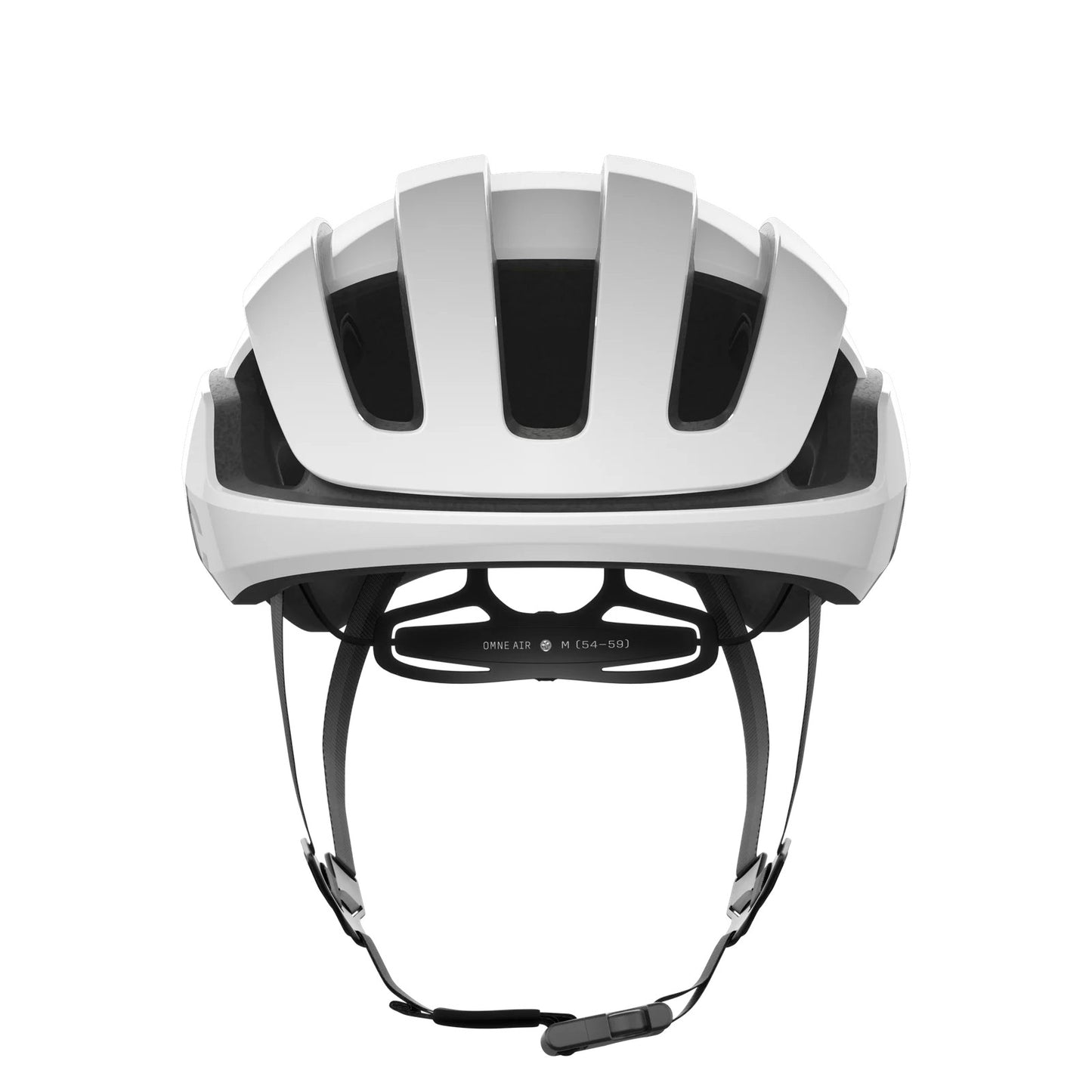 POC OMNE AIR MIPS Logo Casco da strada Bianco/Nero Opaco