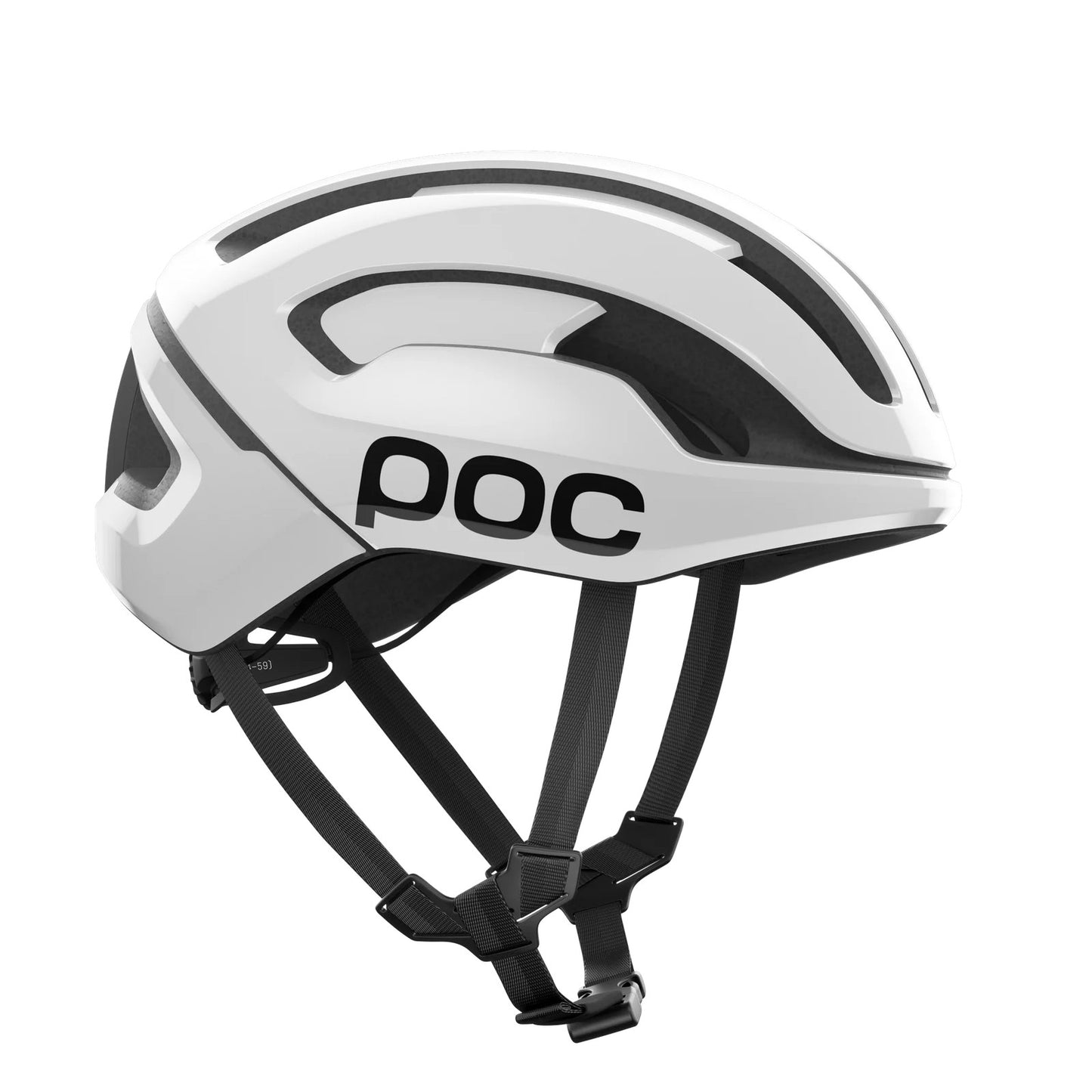 POC OMNE AIR MIPS Logo Casco da strada Bianco/Nero Opaco