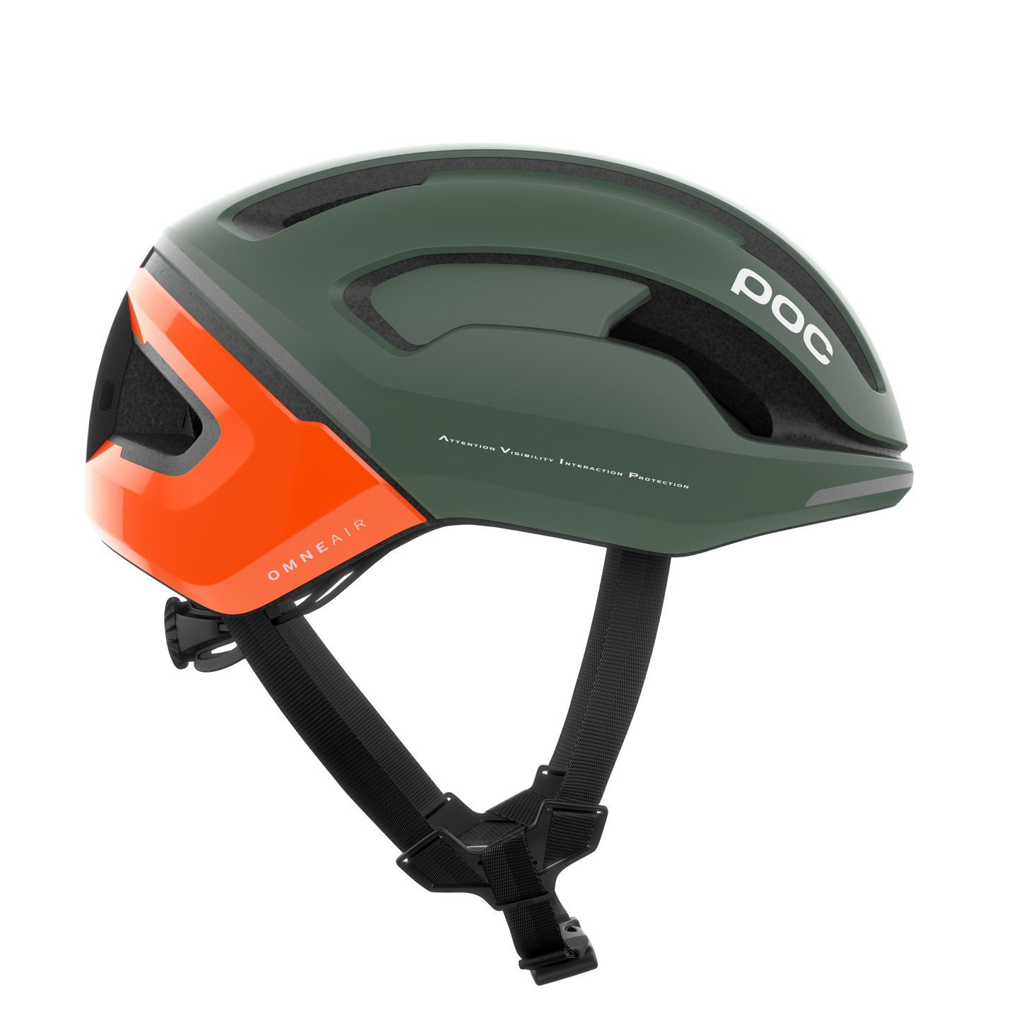 POC OMNE BEACON MIPS Casco da strada Khaki/Arancione Fluorescente AVIP