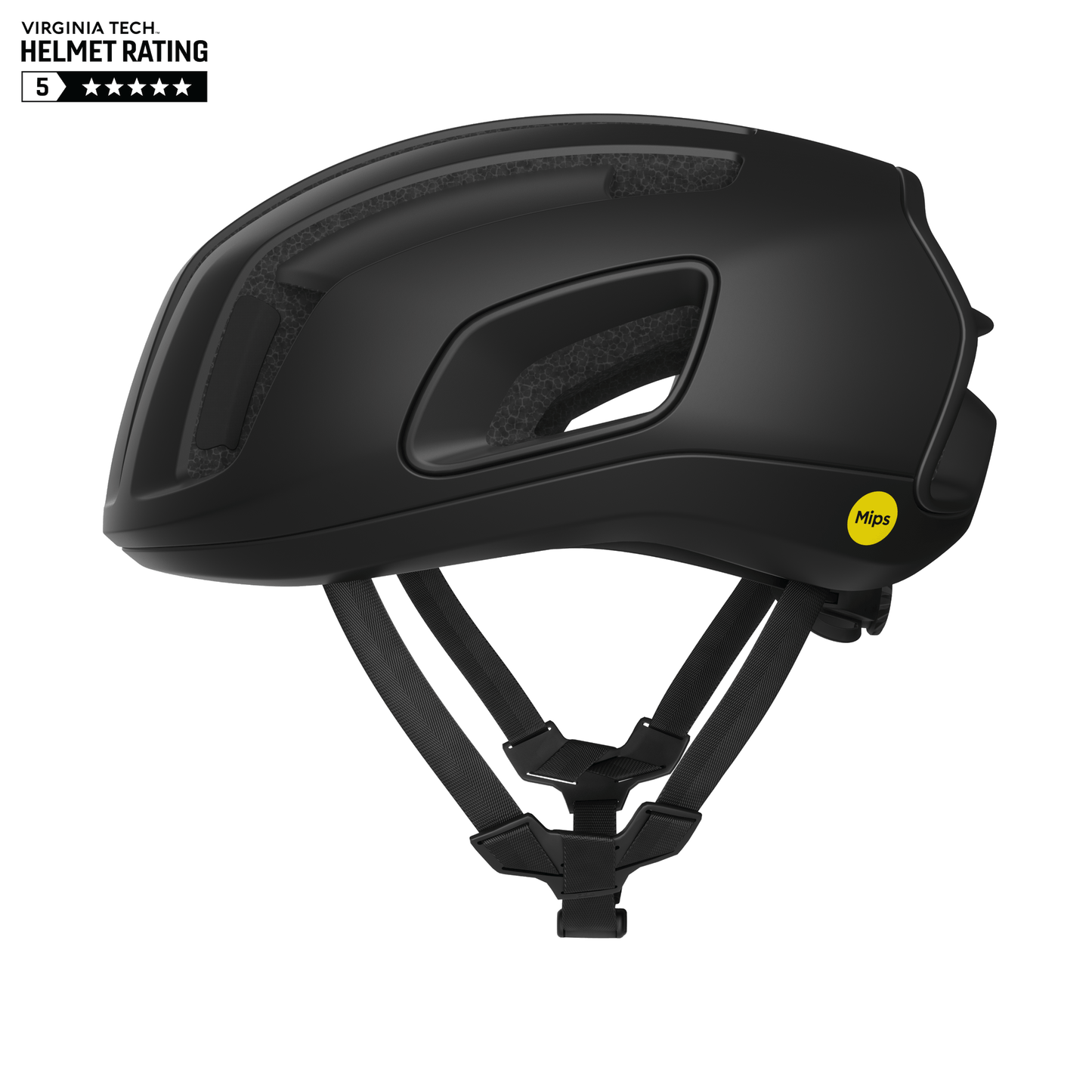 POC CYTAL MIPS Casco da strada Nero Opaco
