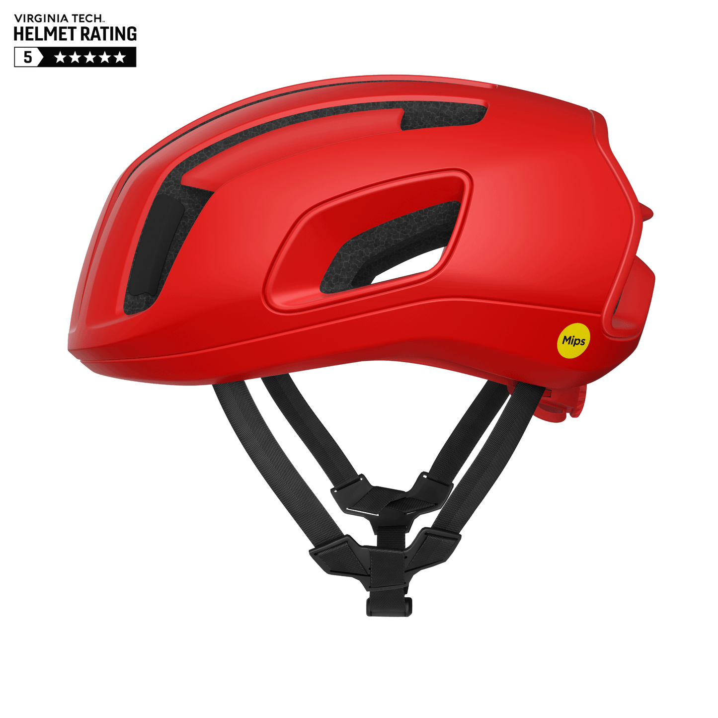 POC CYTAL Casco da strada Rosso Opaco