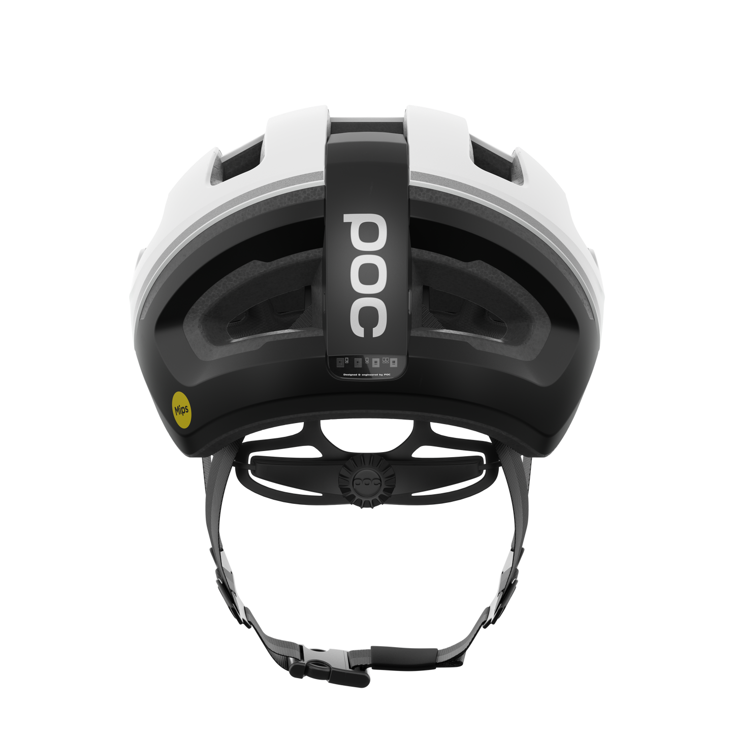 Casco da strada POC OMNE BEACON MIPS bianco/nero opaco