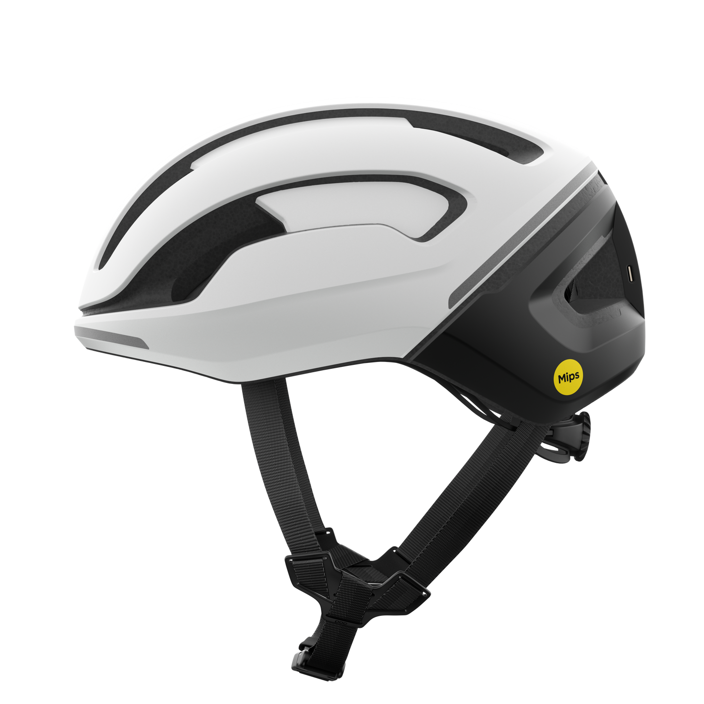 Casco da strada POC OMNE BEACON MIPS bianco/nero opaco