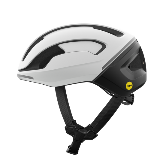 Casco da strada POC OMNE BEACON MIPS bianco/nero opaco