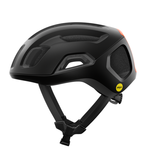 POC VENTRAL AIR MIPS Casco da strada nero/arancio fluo opaco