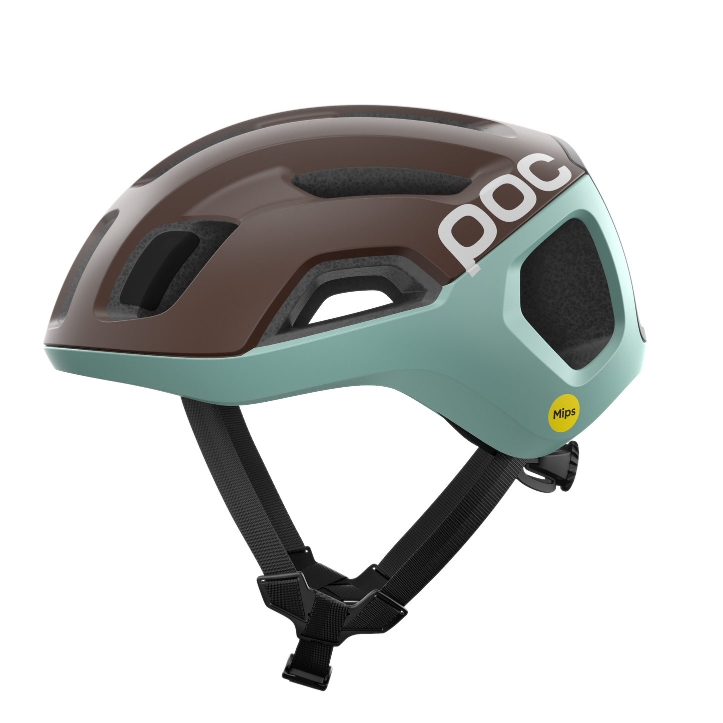 POC VENTRAL AIR MIPS Casco da strada Marrone/Blu opaco