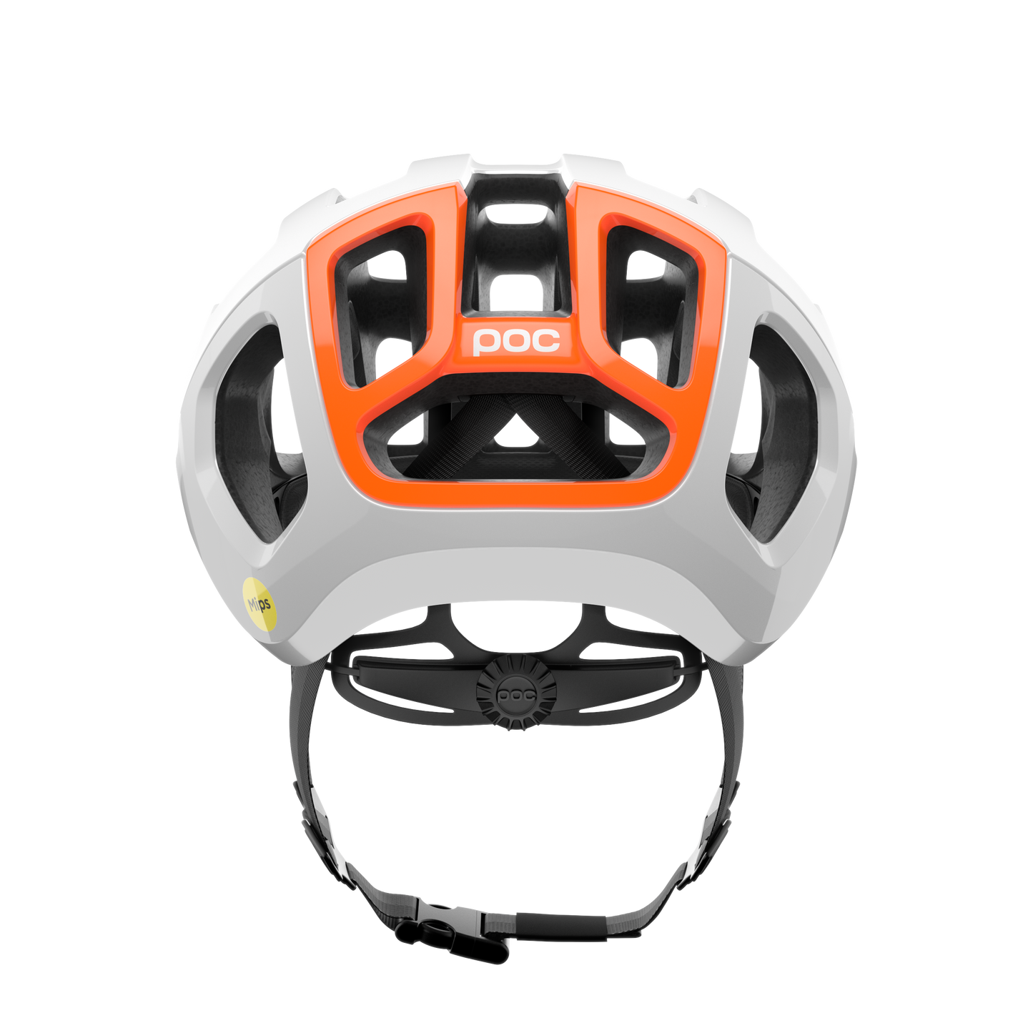 POC VENTRAL AIR MIPS Casco da strada Bianco/Arancione Fluo