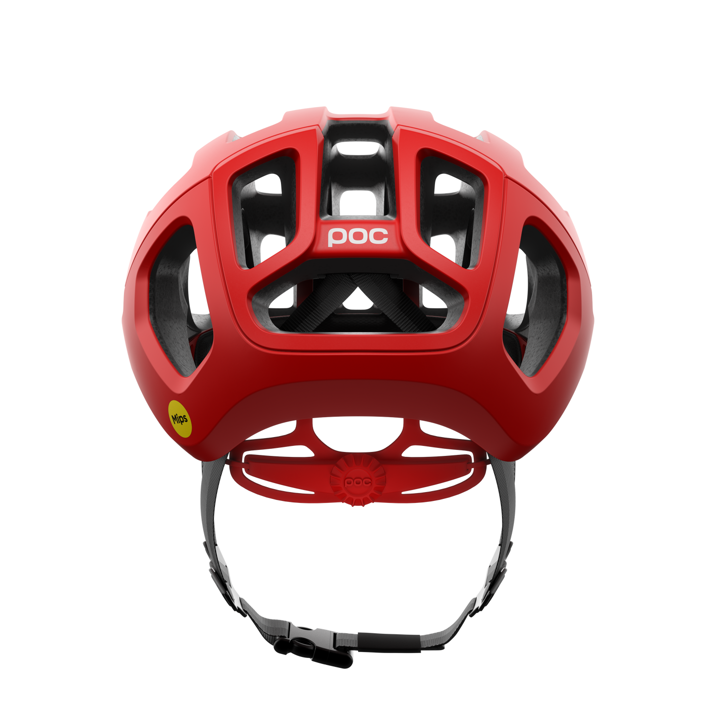 POC VENTRAL AIR MIPS Casco da strada Rosso Opaco